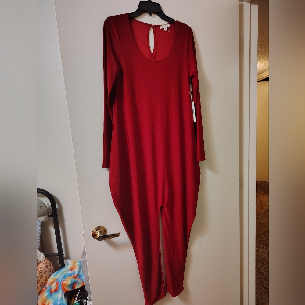 Holiday Red jumpsuit